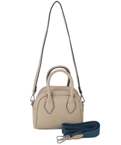 2 Toned Fashion Satchel Bag LHU506-Z GRAY